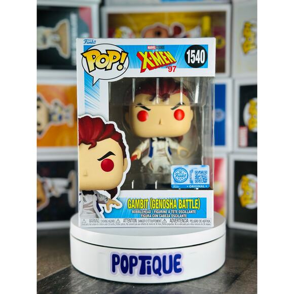 X-Men '97 Gambit (Genosha Battle) Funko Pop!  #1540 - EE Exclusive - Picture 1 of 6